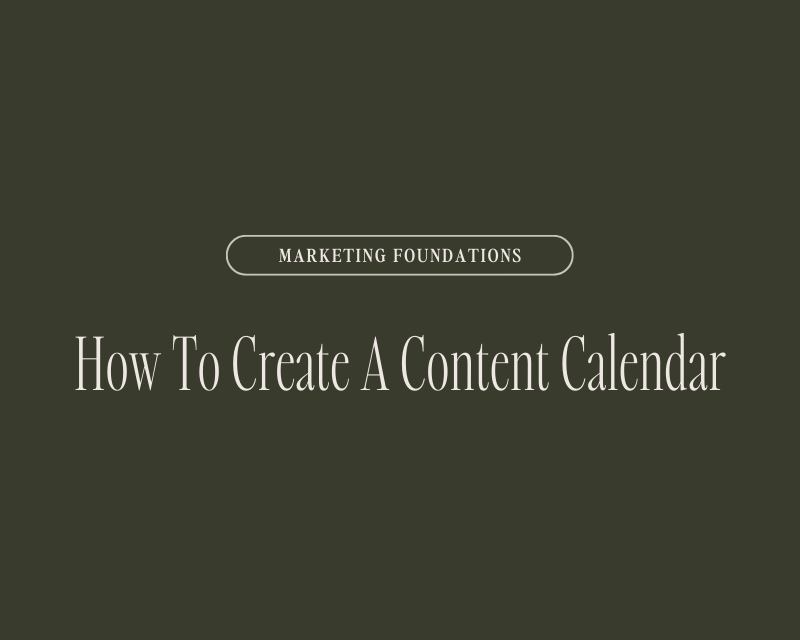 how to create a content calendar