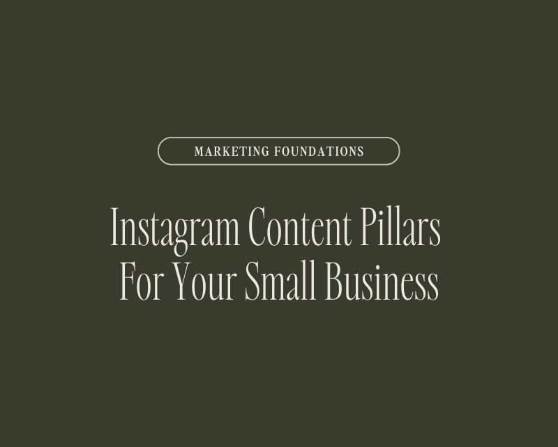 instagram content pillars for business
